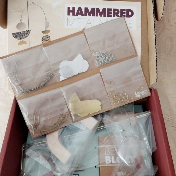 NIB KiwiCo Maker Crate Box Hammered Metal Mobile - Picture 4 of 5